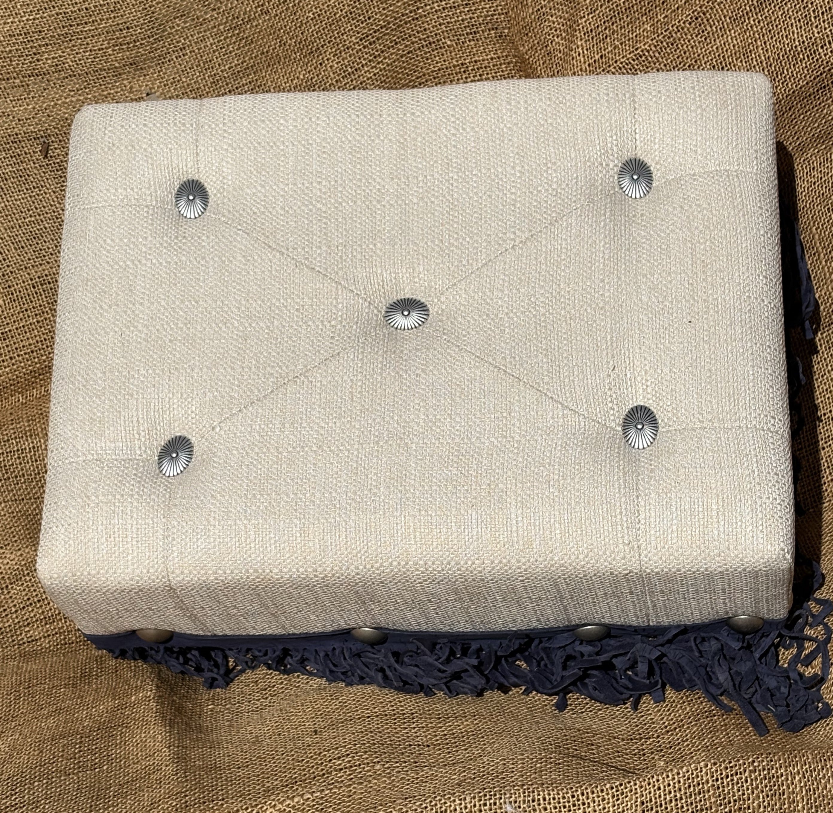 Hopsack Foot Stool